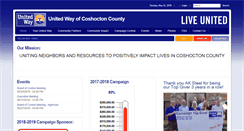 Desktop Screenshot of coshoctonunitedway.org